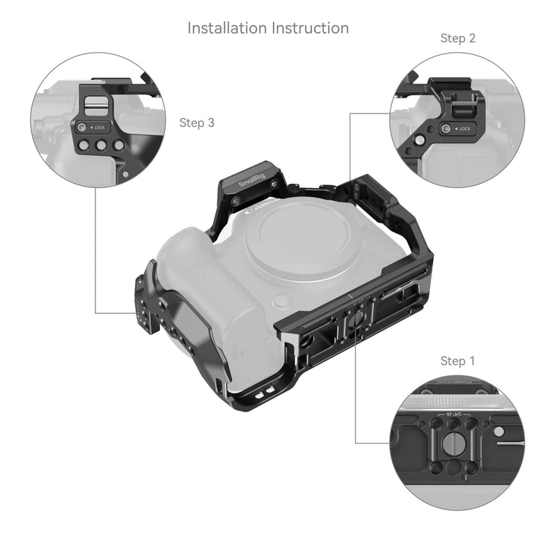 SmallRig HawkLock Quick Release Cage for Canon EOS R6 Mark II 4159B