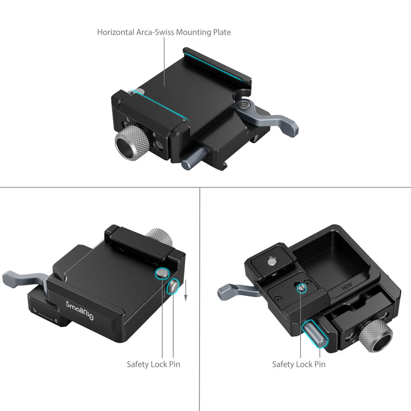 SmallRig Arca-Swiss Mount Plate for DJI RS 3 Mini 4195