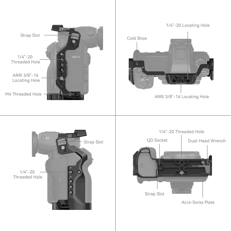 Cage Kit for FUJIFILM GFX100 II 4201