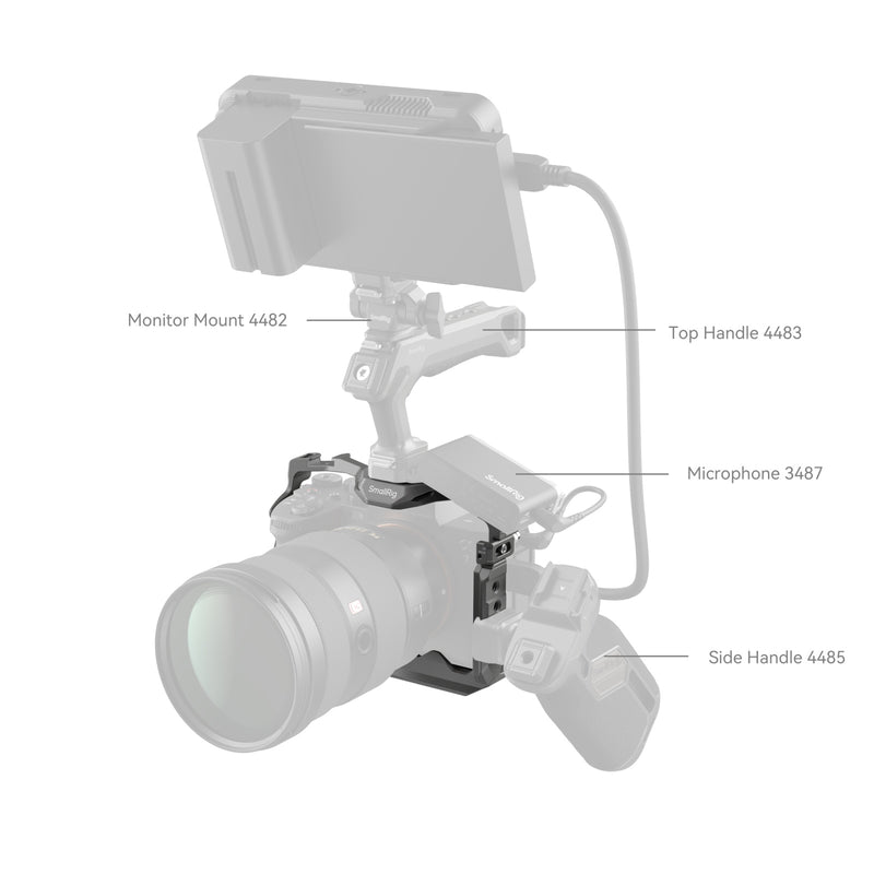 SmallRig HawkLock Quick Release Cage for Sony Alpha 7R V / Alpha 7 IV / Alpha 7S III / Alpha 1 / Alpha 7R IV 4481