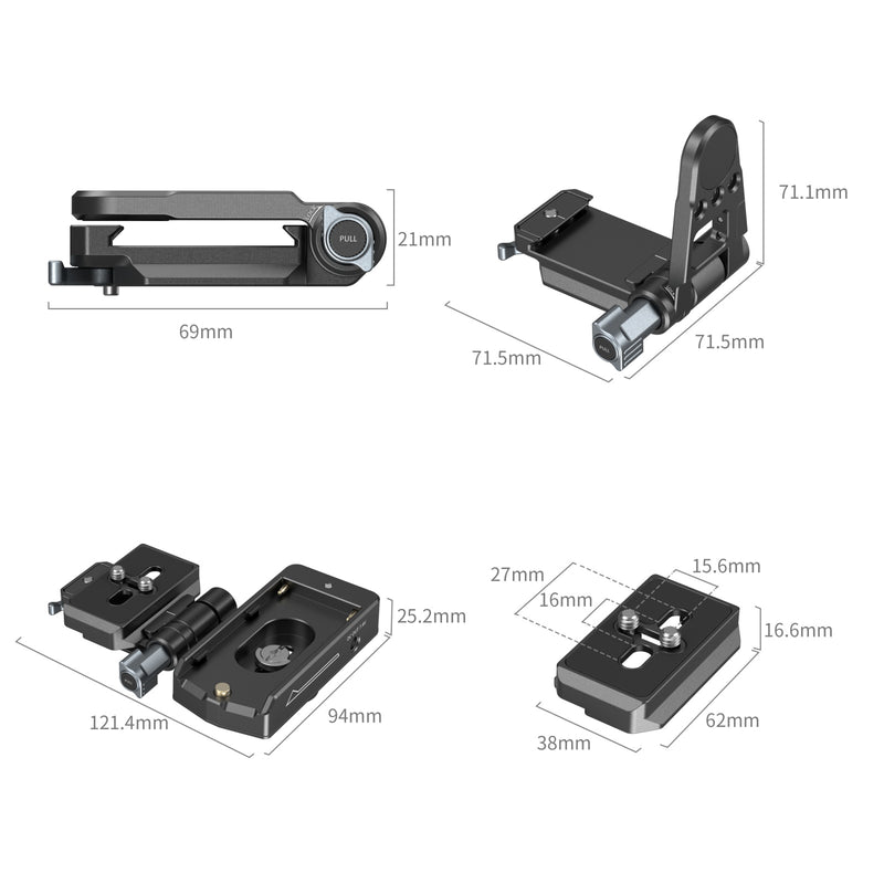 SmallRig NP-F Battery Adapter Mount Plate Kit for Mirrorless Cameras 4696