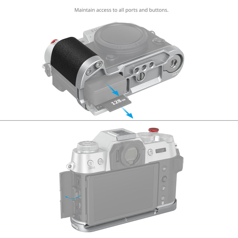 SmallRig Silicone L-Shape Grip for FUJIFILM X-T50 (Sliver) 4713