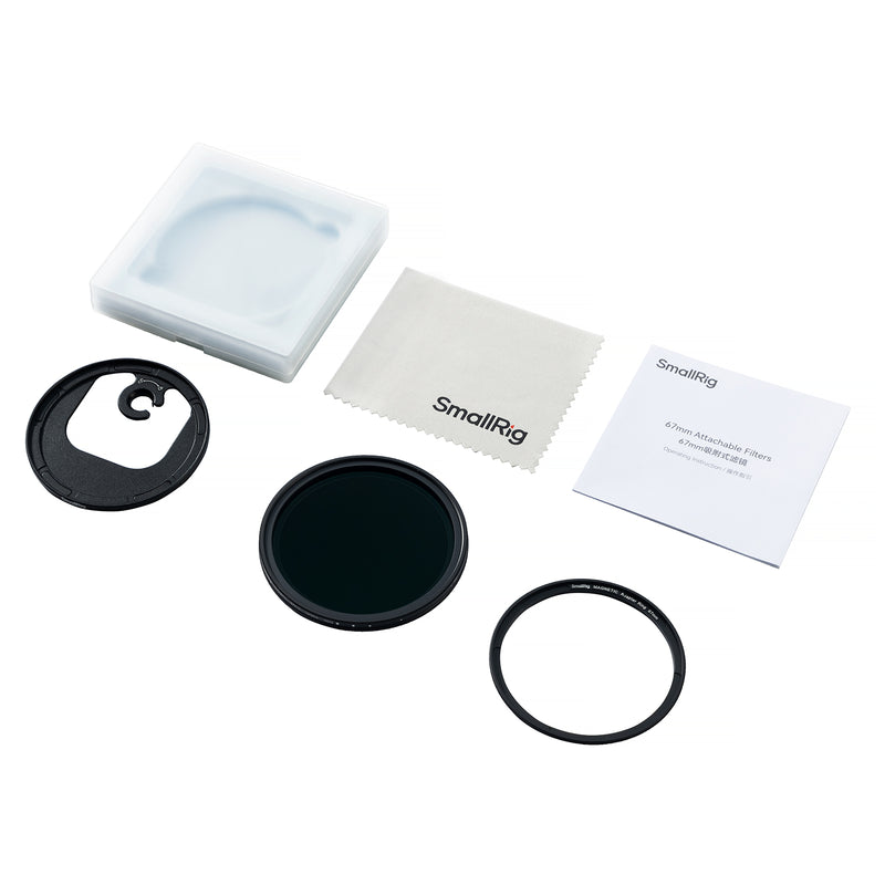 SmallRig Attachable VND Filter Kit ND2-ND32 (1-5 Stop) with M-mount Filter Adapter 67mm 4724