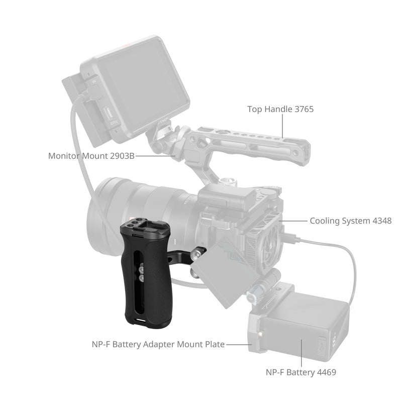 SmallRig mini Side Handle with 1/4"-20 Screws 4756