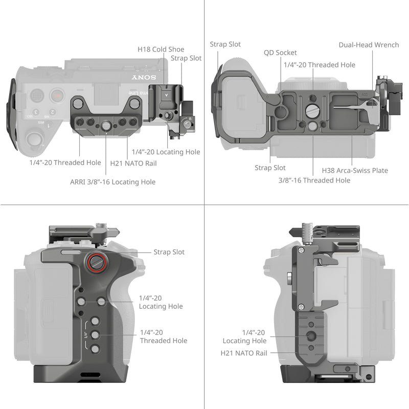 SmallRig HawkLock Quick Release Cage Kit for Sony FX3 / FX30 4770