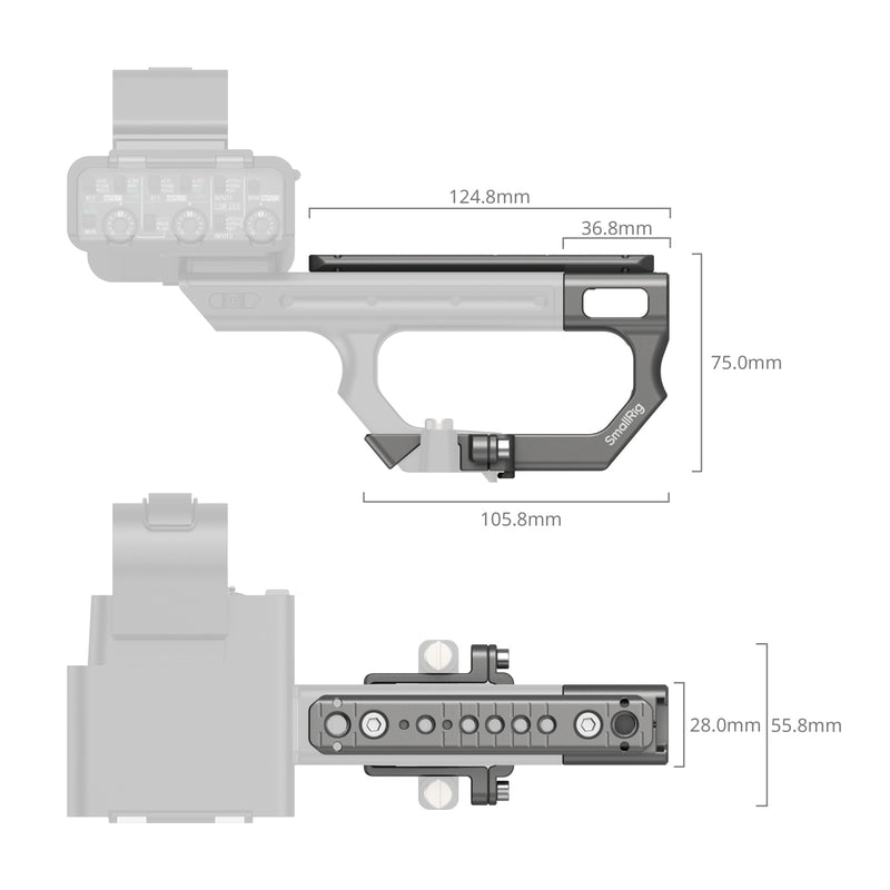 SmallRig Extension Mount Plate Kit for Sony FX3 / FX30 XLR Handle 4830