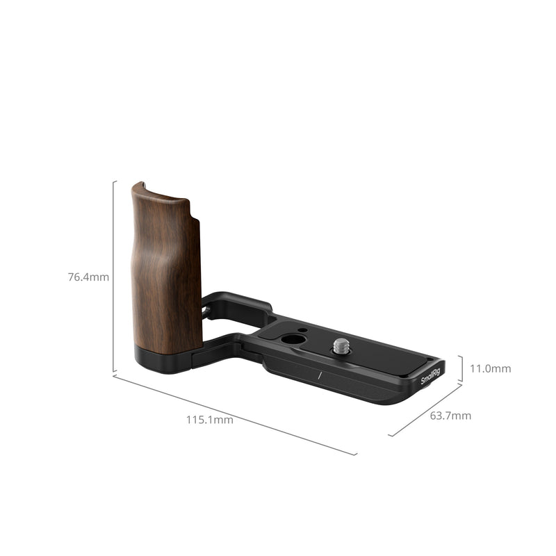 SmallRig L-Shape Mount Plate with Wooden Handle for Sony ZV-E10 II 4864