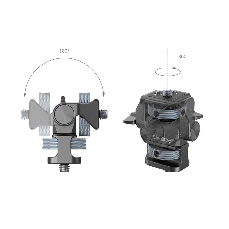 SmallRig Swivel and Tilt Adjustable Monitor Support with 1/4"-20 Screws 4886