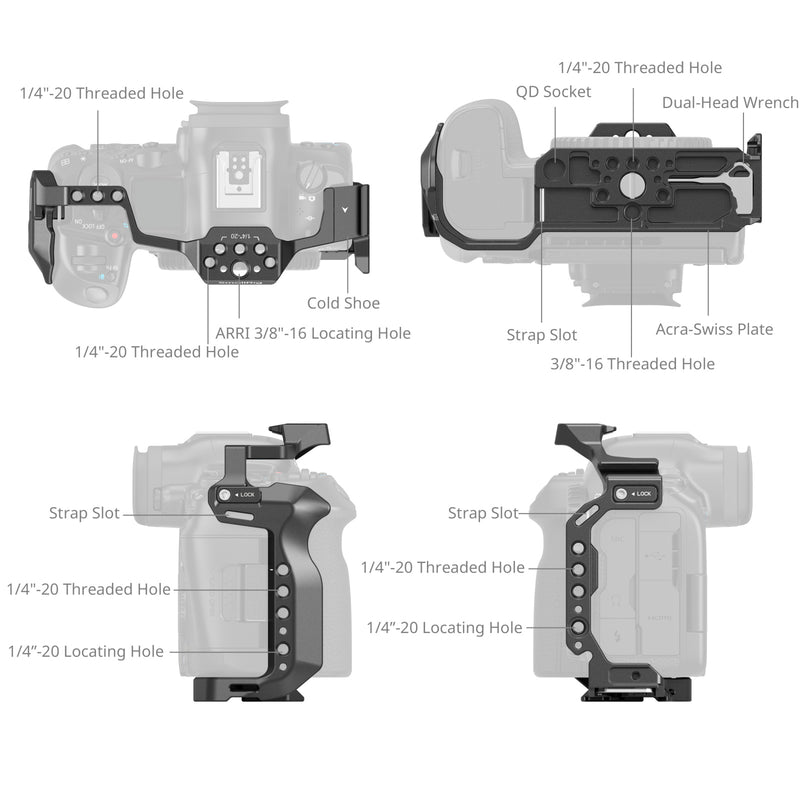 SmallRig Cage for Canon EOS R5 Mark II 4978