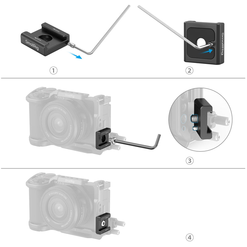 SmallRig Anti-Twist Cold Shoe Mount Support (2pcs) 5032